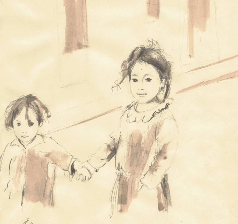 770x725 saatchi art carry each other drawing - Carry Drawing