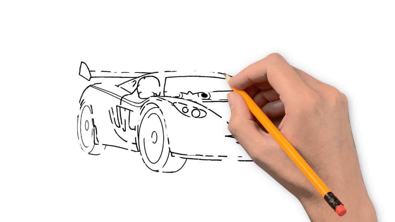 1280x720 Cars Nature Pencil To Draw Step - Cars 2 Drawing