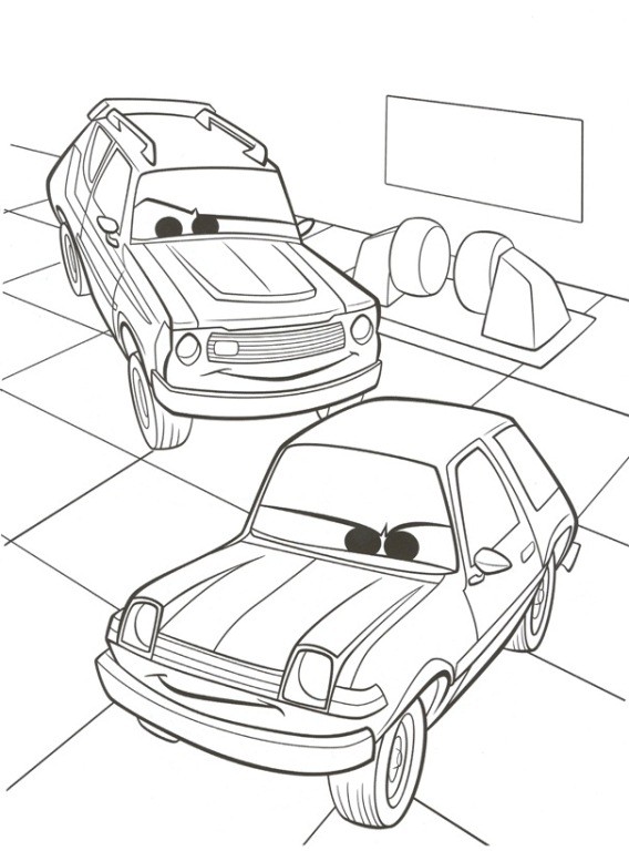 568x768 Cars Coloring Pages - Cars 2 Drawing Pictures