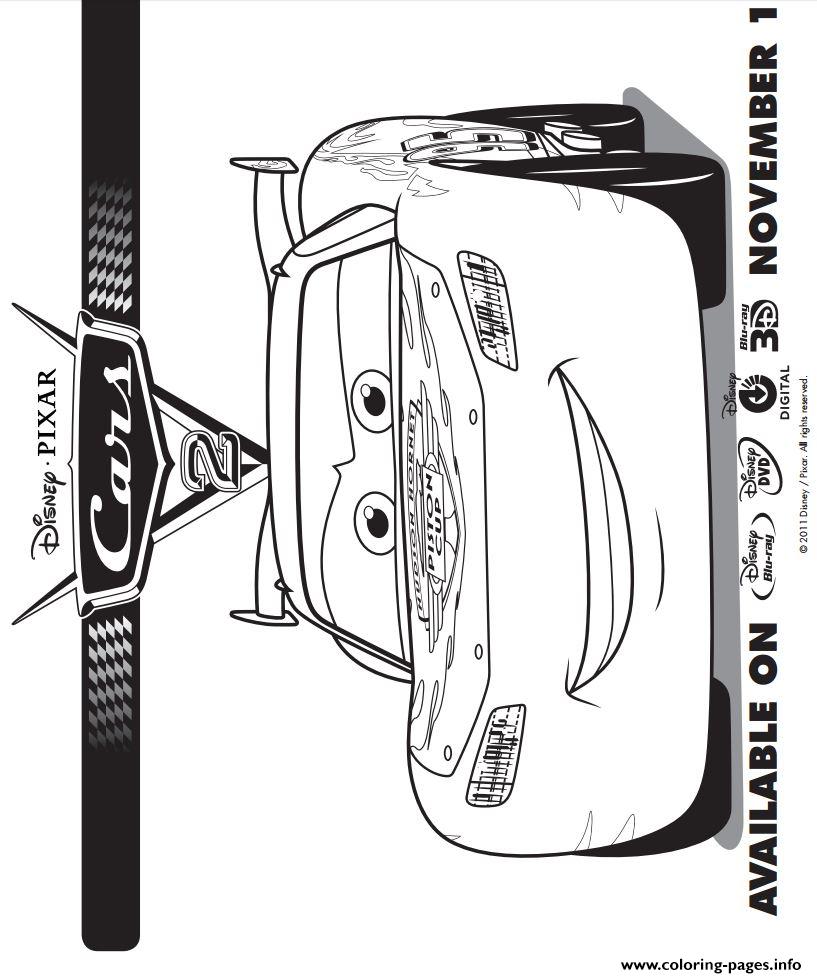 817x978 Cars Disney Coloring Pages - Cars 2 Drawing Pictures