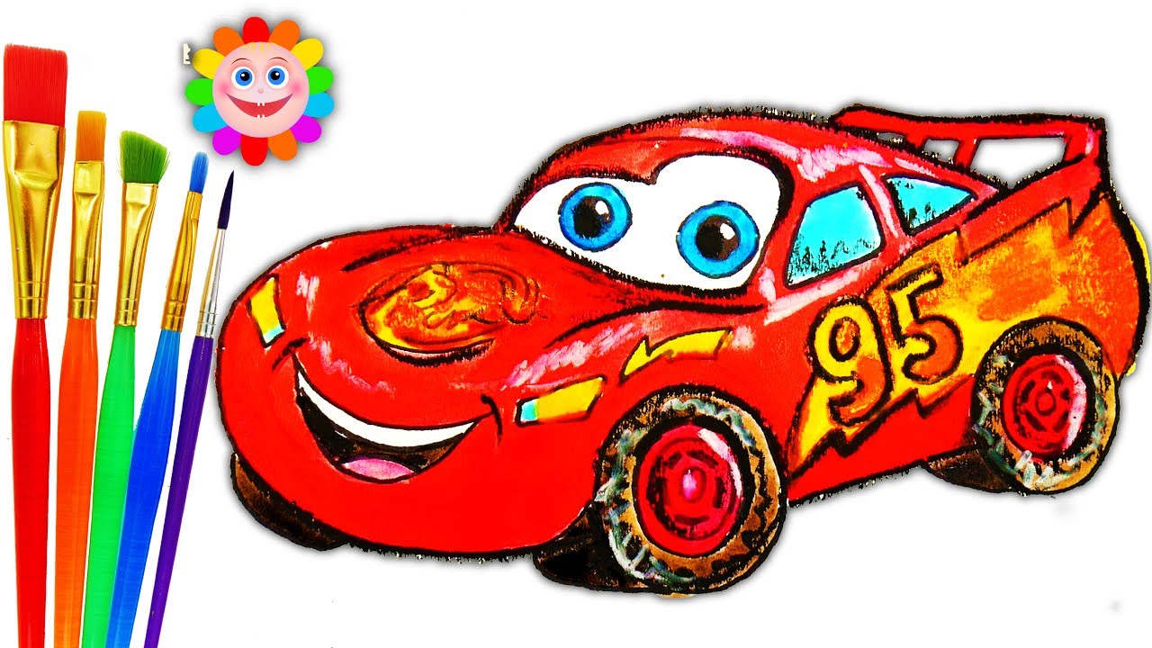 1280x720 Coloring For Childrens Mcqueen Car How To Draw Disney Cars - Cars Disney Drawing