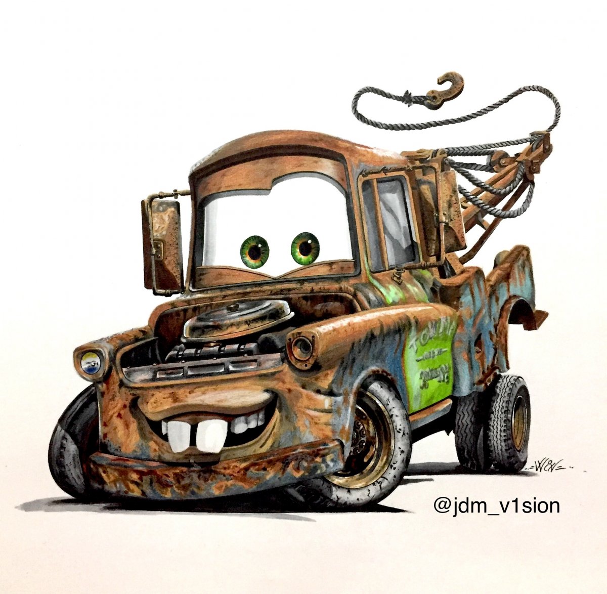 1200x1174 disney cars mater - Cars Disney Drawing