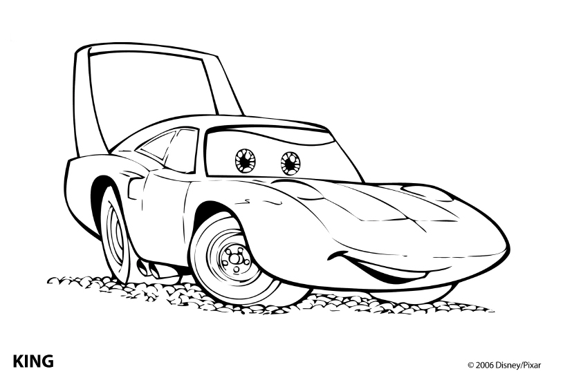 827x547 Cars Pixar Coloring Pages - Cars Drawing Pages