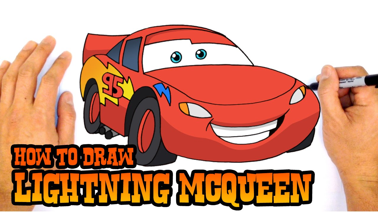1280x720 how to draw lightning mcqueen cars - Cars Lightning Mcqueen Drawing