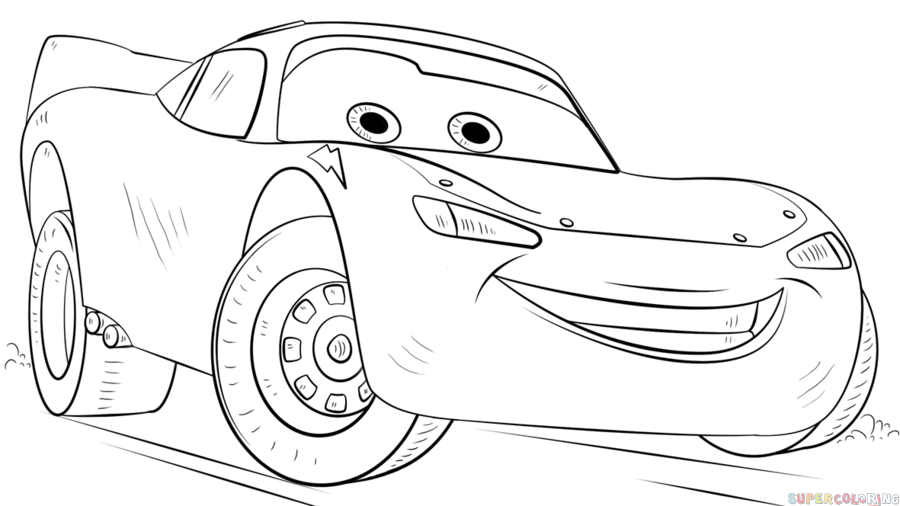 900x506 how to draw lightning mcqueen step - Cars Lightning Mcqueen Drawing