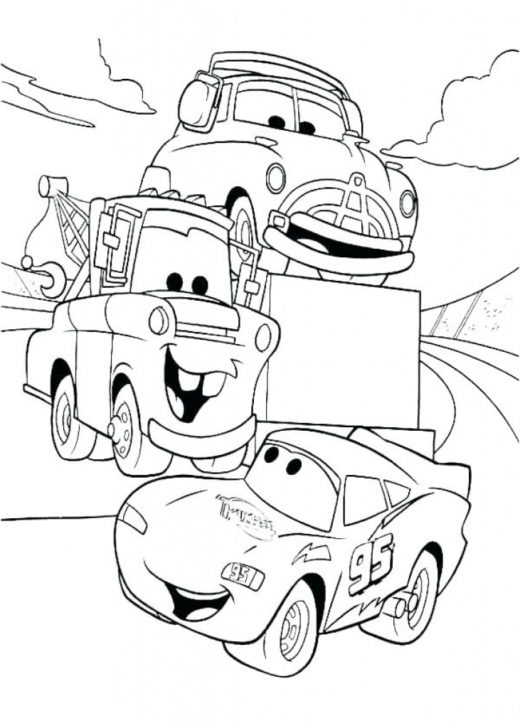 731x1024 how to draw tow mater from disney cars movie coloring pages - Cars Movie Drawing