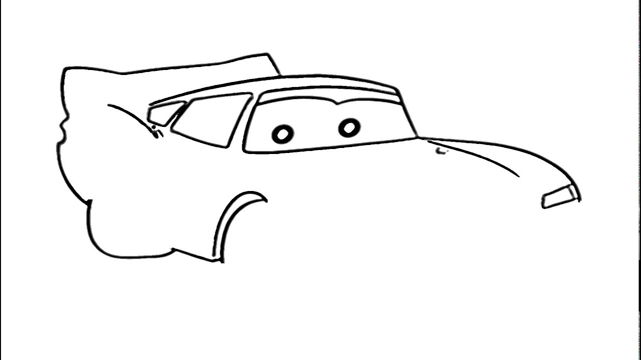 1280x720 Lightning Mcqueen Drawing - Cars Movie Drawing