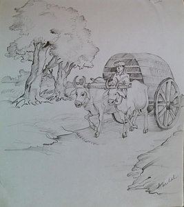 267x300 the cart drawing - Cart Drawing