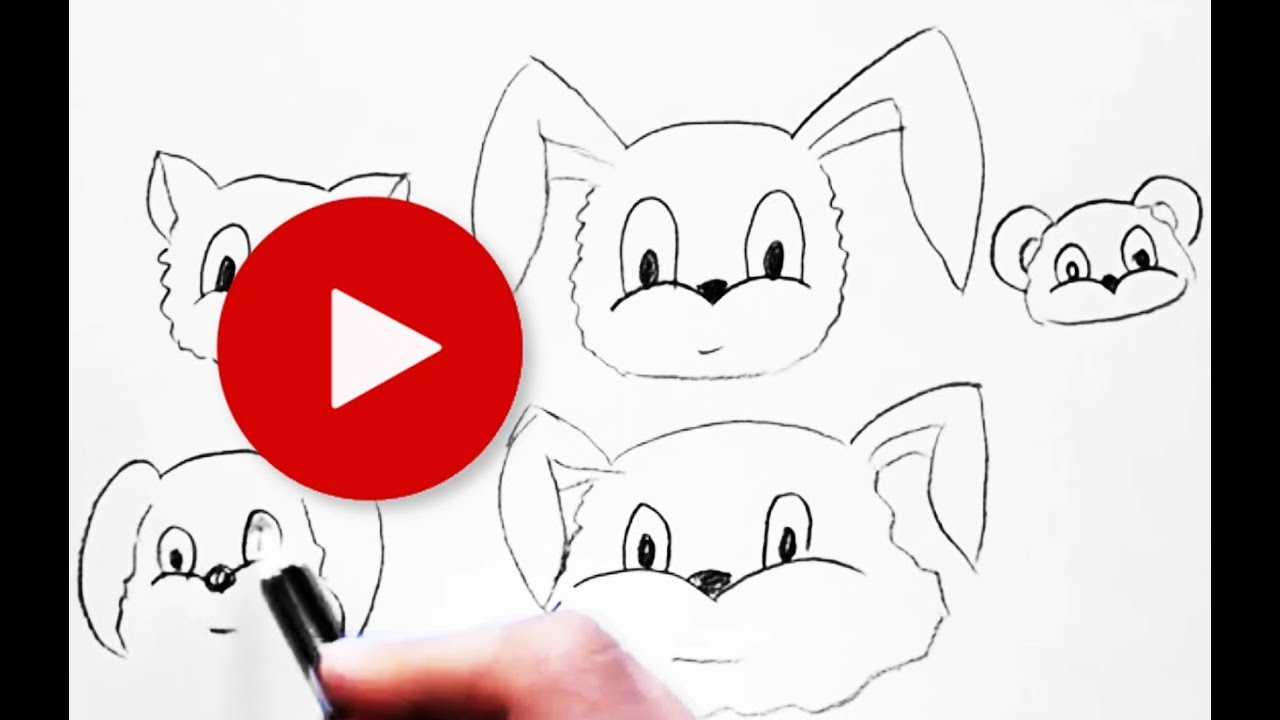 1280x720 How To Draw Cartoon Animals Very Easy Drawing Tips Tricks - Cartoon Animals Drawing