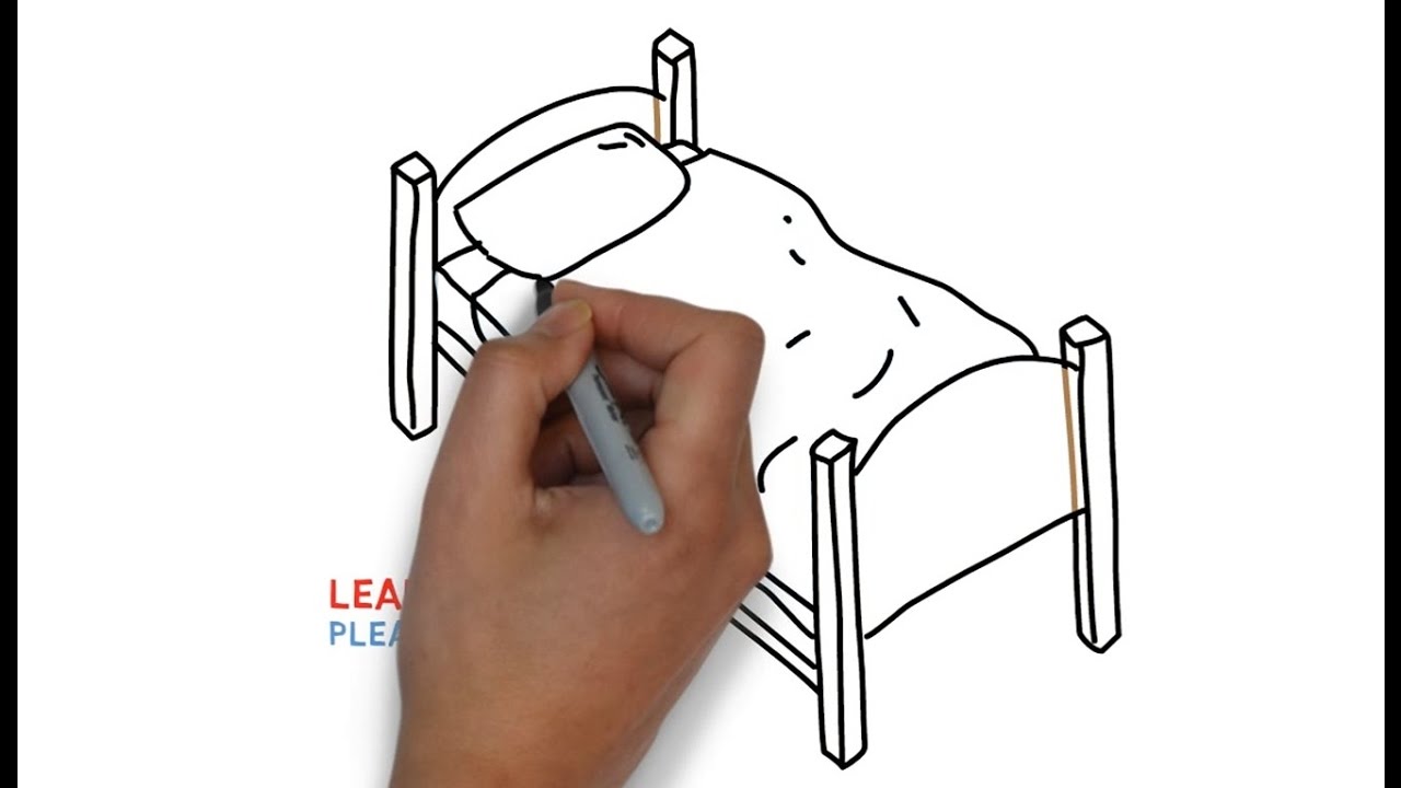 Cartoon Bed Drawing at Explore collection of