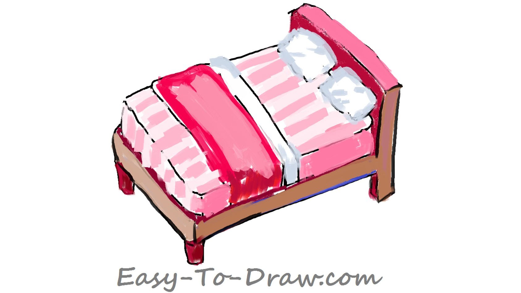 Cartoon Bed Drawing at Explore collection of