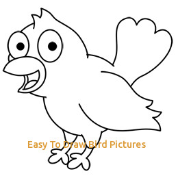 260x260 Easy To Draw Bird Pictures Cartoon Birds Drawing Clipart Best - Cartoon Bird Drawing