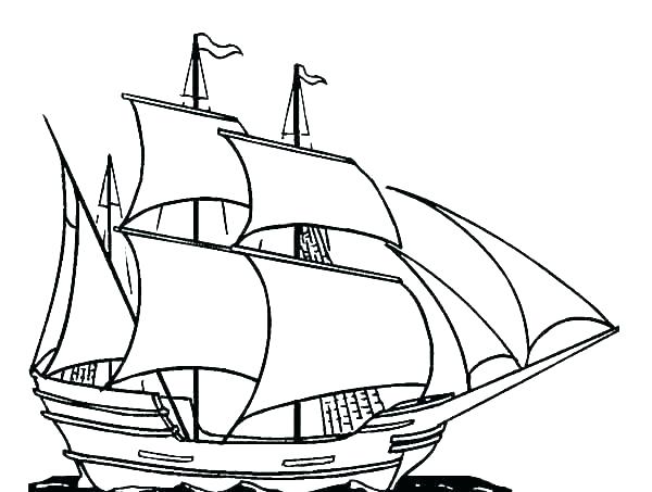 600x453 Coloring Pages To Print Out For Adults Animals Girls Cartoon Boat - Cartoon Boat Drawing