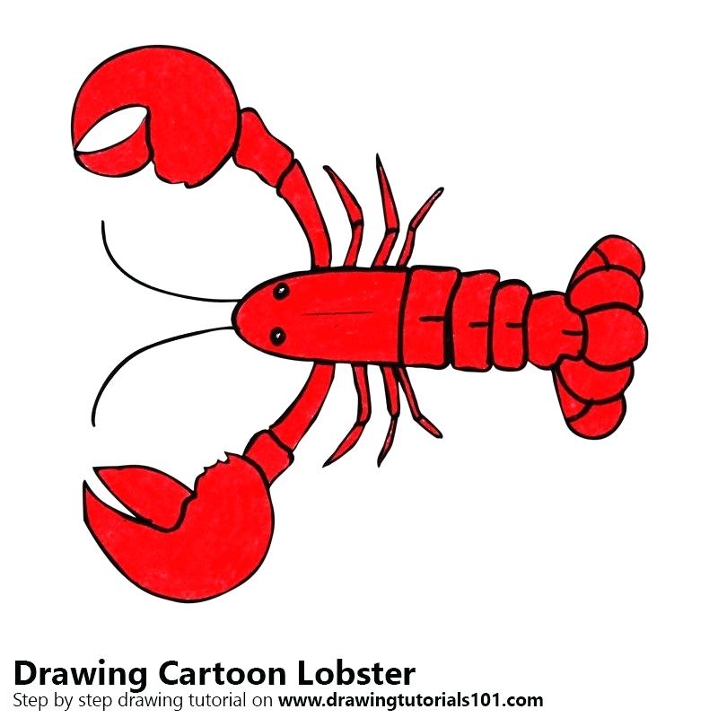 800x800 Lobster Drawings Drawing - Cartoon Boat Drawing