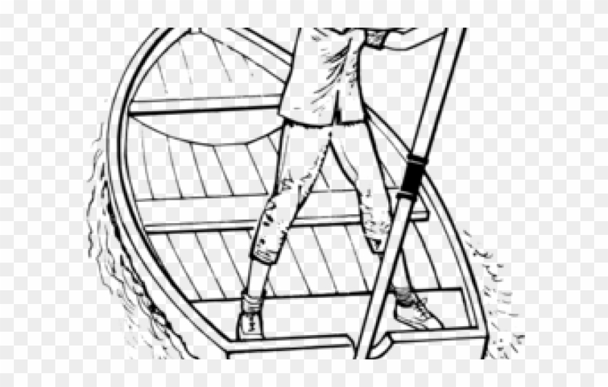 880x560 Row Boat Clipart Cartoon - Cartoon Boat Drawing