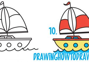 300x210 Boat Cartoon Drawing Stock Vector Simple Black And White Line - Cartoon Boat Drawing