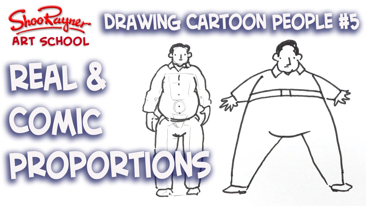1280x720 How To Draw Real Or Comic Cartoon Body Proportions - Cartoon Body Drawing