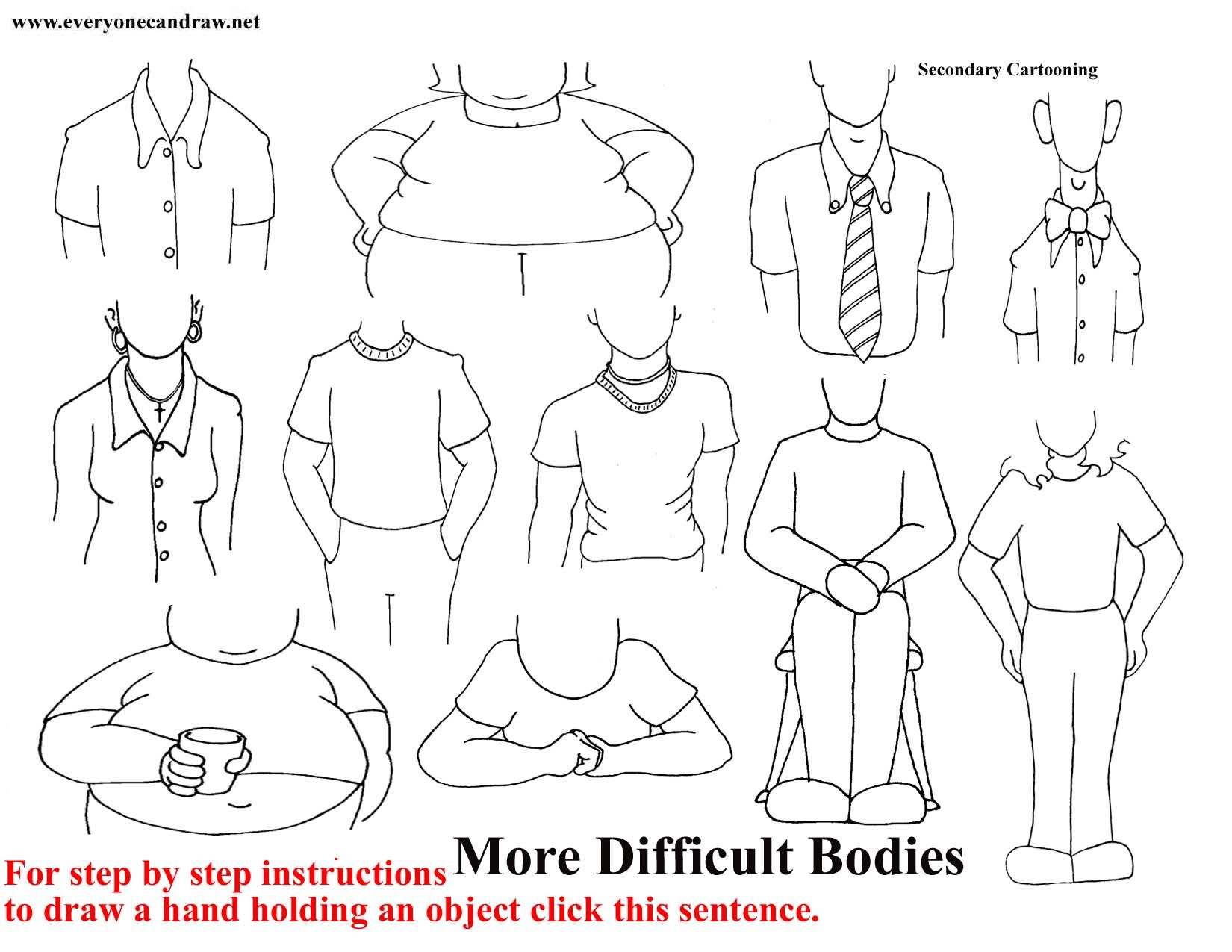 1650x1275 Cartoon Bodies Cartoon Bodies, Mix And Match To Create Your Own - Cartoon Body Drawing