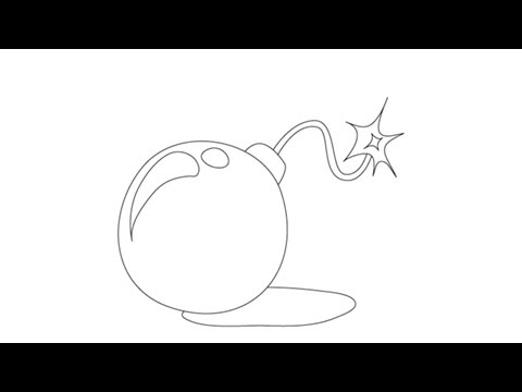 480x360 How To Draw A Bomb - Cartoon Bomb Drawing