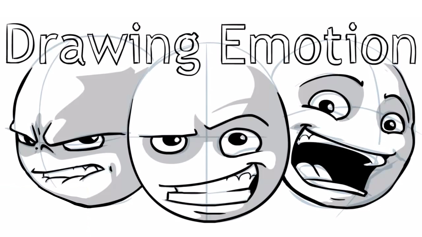 1366x768 Comic Book Video Tutorials How To Draw Emotions - Cartoon Book Drawing