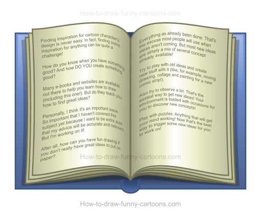 510x427 How To Draw A Cartoon Book - Cartoon Book Drawing