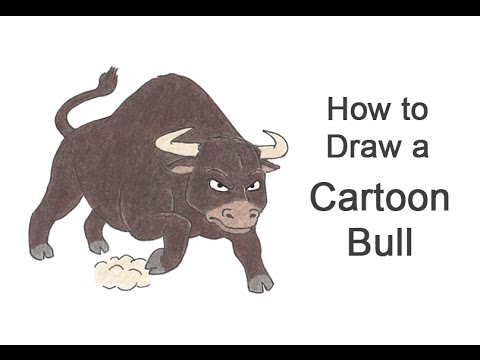 480x360 How To Draw A Bull - Cartoon Bull Drawing