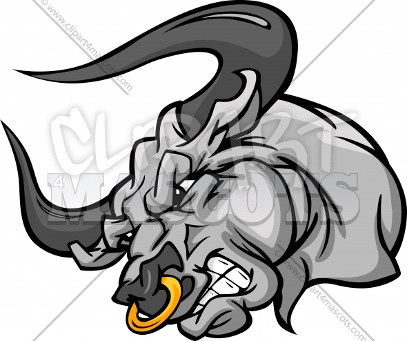 590x494 Bull Cartoon Clipart Vector Graphic - Cartoon Bull Drawing
