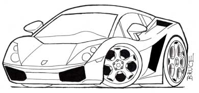 390x183 How To Draw Car Caricatures And Cartoons - Cartoon Car Drawing