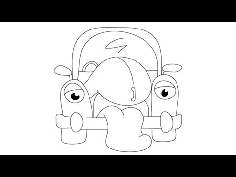 480x360 How To Draw Cartoon Cars - Cartoon Car Drawing