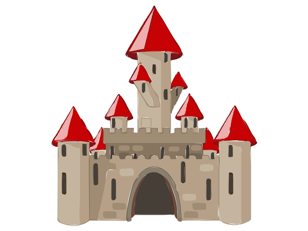 Cartoon Castle Drawing at PaintingValley.com | Explore collection of ...