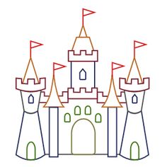 236x236 castles - Cartoon Castle Drawing