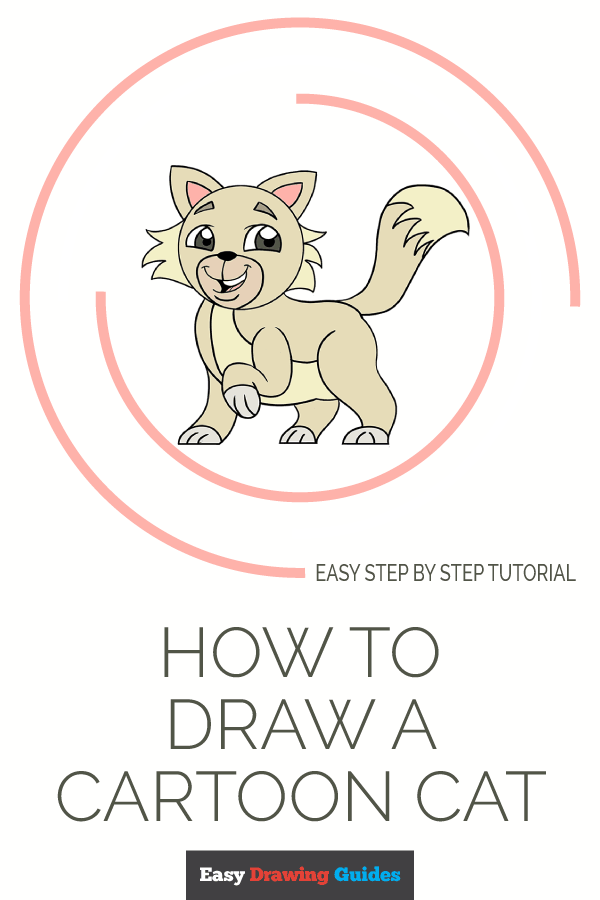 600x900 How To Draw A Cartoon Cat Easy Drawing Guides - Cartoon Cat Drawing Tutorial