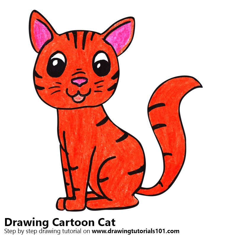 Рисовать cartoon cat