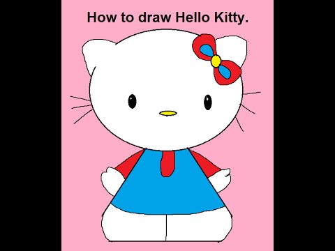 480x360 How To Draw Cartoon Characters Hello Kitty Step - Cartoon Character Drawing For Kids