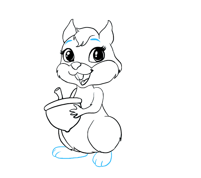 678x600 How To Draw A Cartoon Squirrel In A Few Easy Steps Easy Drawing - Cartoon Characters Drawing