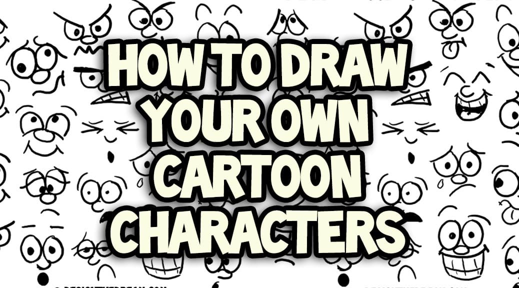 1038x576 how to draw cartoon characters - Cartoon Characters Drawing