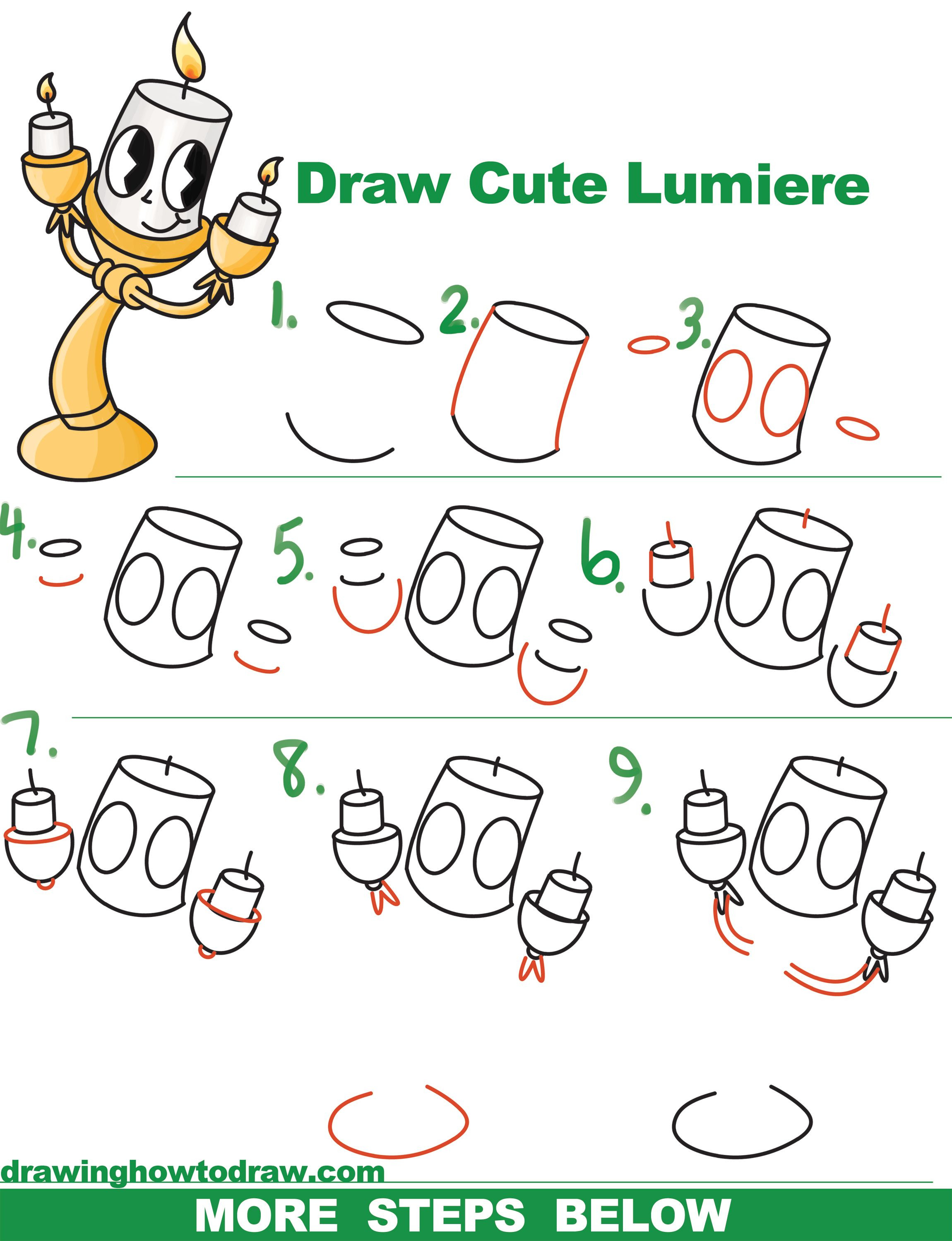 how to draw cartoon figures step by step