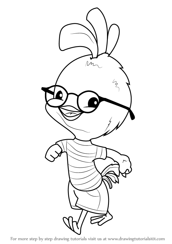 600x847 Learn How To Draw Chicken Little - Cartoon Chicken Drawing