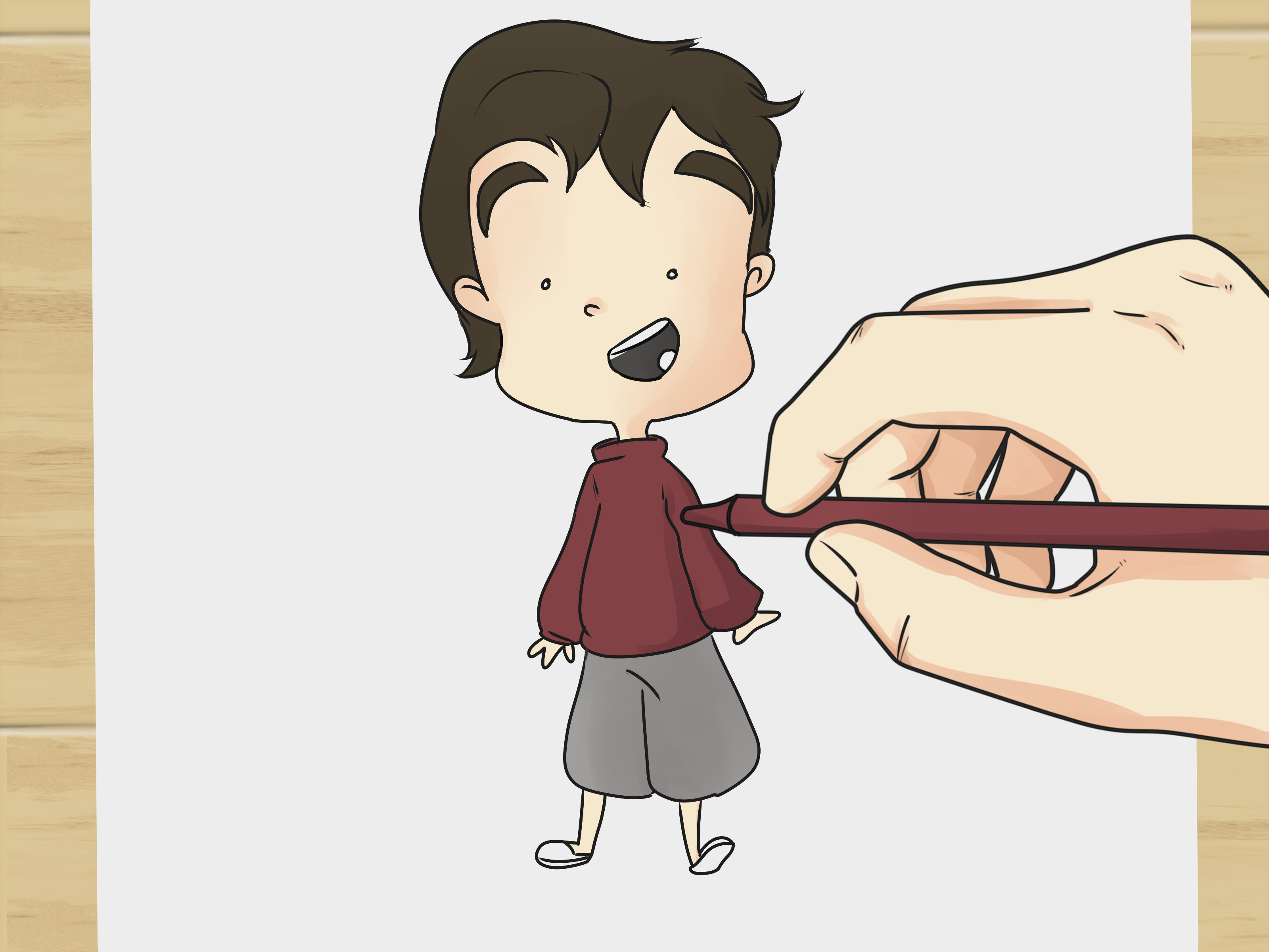 3200x2400 how to draw simple comic characters steps - Cartoon Comic Drawing