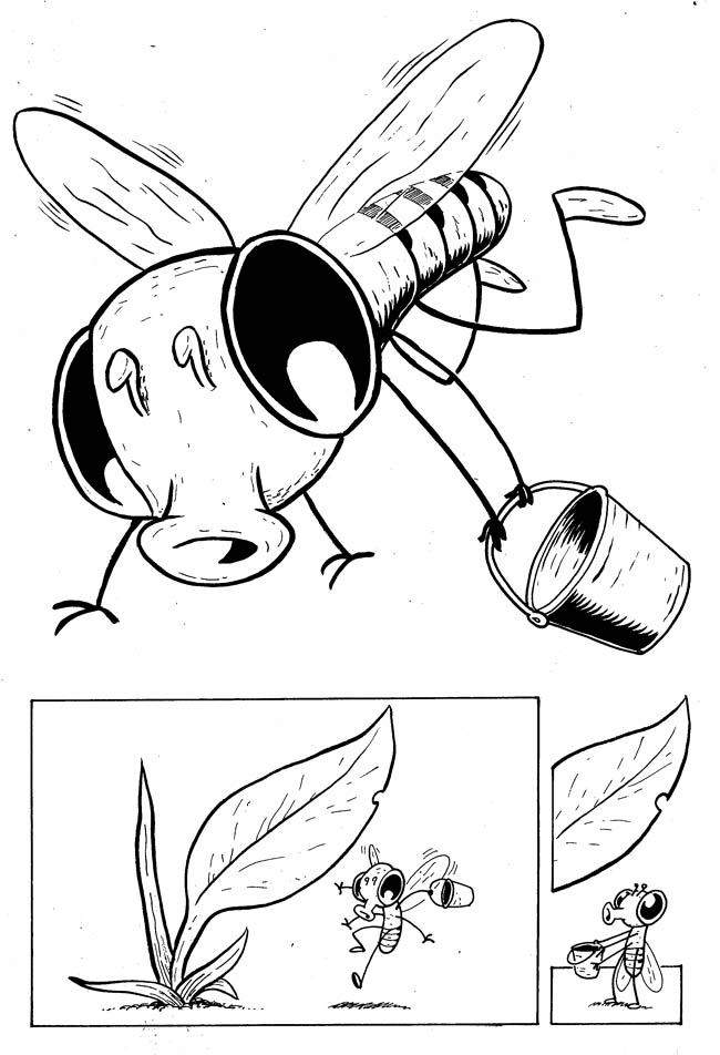 650x952 Photosynthesis - Cartoon Comic Drawing