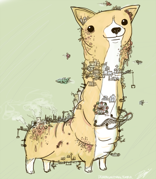 500x573 collection of 'cartoon corgi drawing' download more than - Cartoon Corgi Drawing