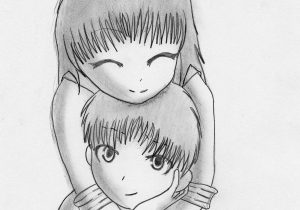 Alfian: [View 18+] Cute Couple Cartoon Sketch Images