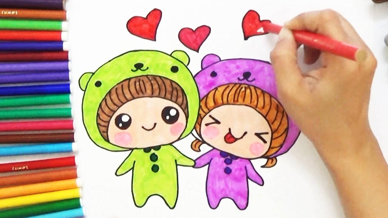 Cartoon Drawing Cute Couple - cartoon media