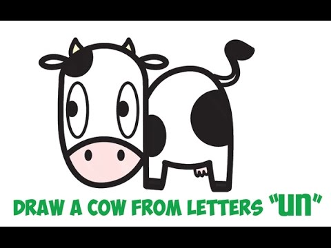 480x360 How To Draw A Cow - Cartoon Cow Drawing