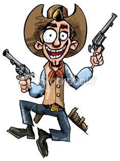 Cartoon Cowboy Drawing