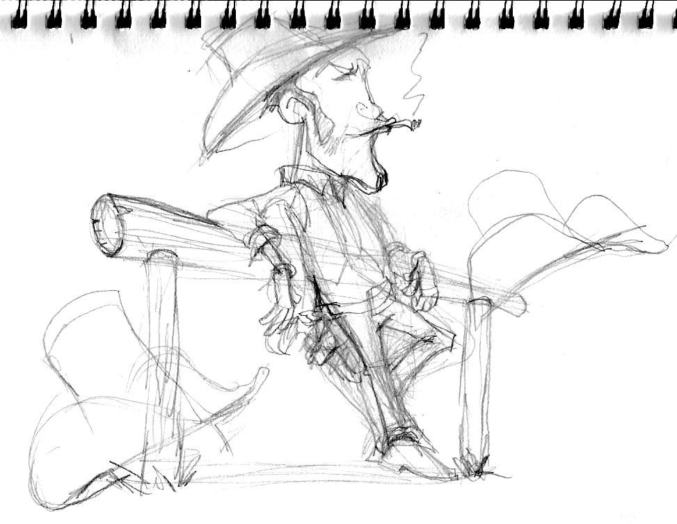 Cartoon Cowboy Drawing At Explore Collection Of Cartoon Cowboy Drawing 7988