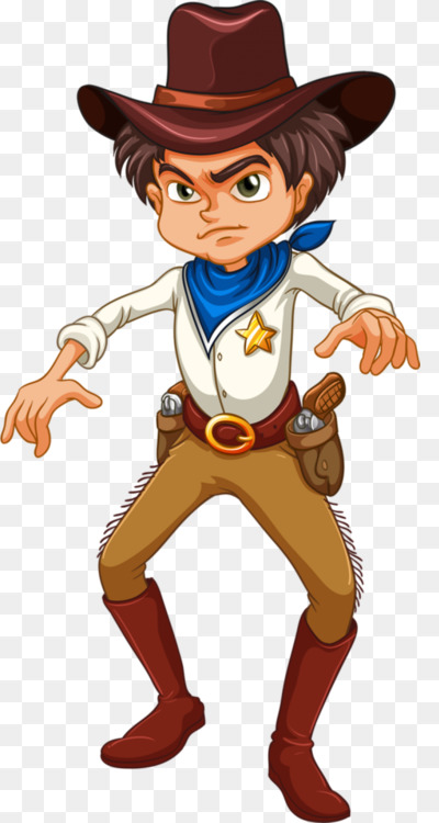 400x750 Cowboy Cartoon Drawing Cc0 - Cartoon Cowboy Drawing