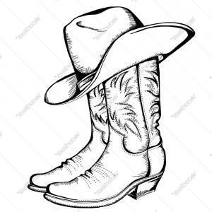 300x300 cowboy draw cartoon cowboy draw stock vector ronleishman shopatcloth - Cartoon Cowboy Drawing