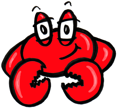 400x374 How To Draw Simple Cartoon Crabs For Kids How To Draw Dat - Cartoon Crab Drawing