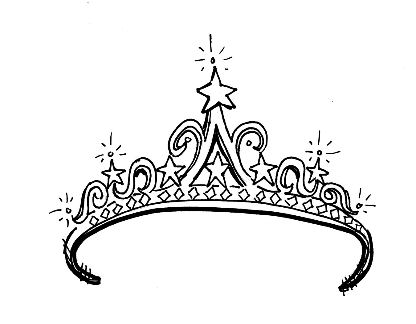 1350x1050 Crown Drawing Png Images In Collection - Cartoon Crown Drawing